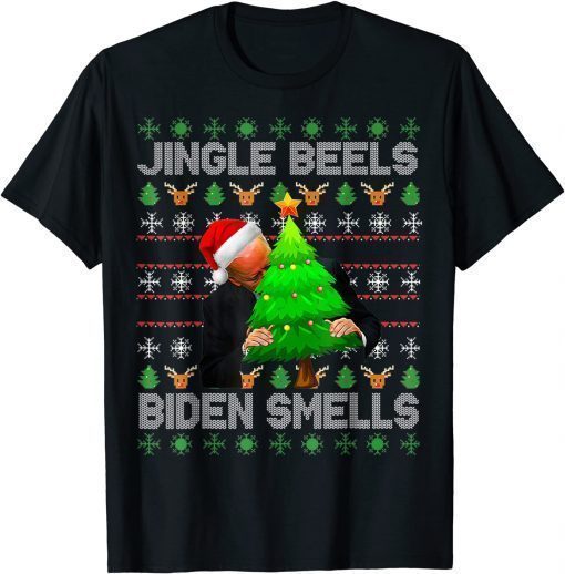 T-Shirt Anti Biden Jingle Bells Biden Smells Uglys Christmas Sweater