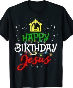 Happy Birthday Jesus Christmas Pajama Holiday Xmas 2022 T-Shirt