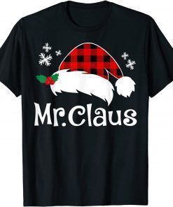 2022 Mr Claus & Mrs Claus Funny Christmas Matching Couple Xmas T-Shirt