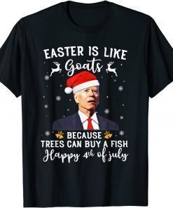 Official Santa Joe Biden Happy 4th of July Ugly Christmas Sweater Men TShirt