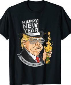 Funny President Trump Make New Years Great Again T-Shirt