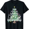 Funny Let's Get Biden To Quit and Lets Go Xiden Christmas Tree 2022 T-Shirt