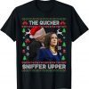 Official The Quicker Sniffer Upper Anti Biden Ugly Christmas 2022 T-Shirt