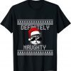 Classic Ugly Christmas Cat Lover Definitely Not Nice TShirt