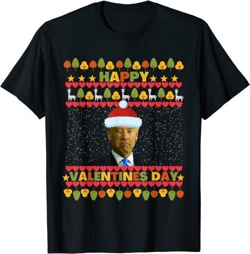 Official Santa Joe Biden Ugly Happy Valentine's Day Sweater T-Shirt