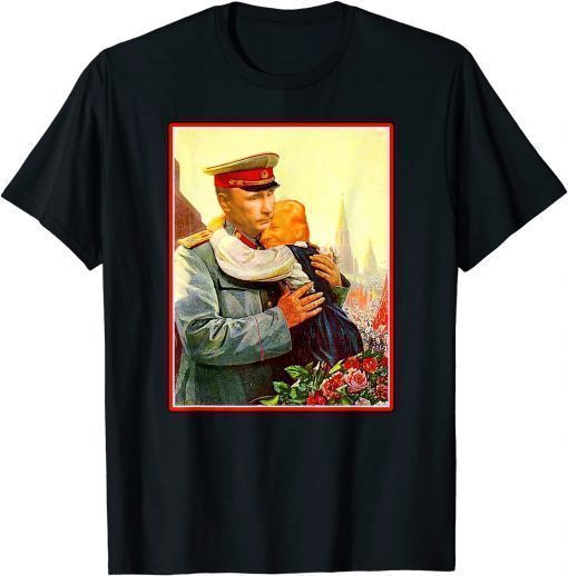 T-Shirt Trump Baby with Putin Soviet Propaganda Poster 2022