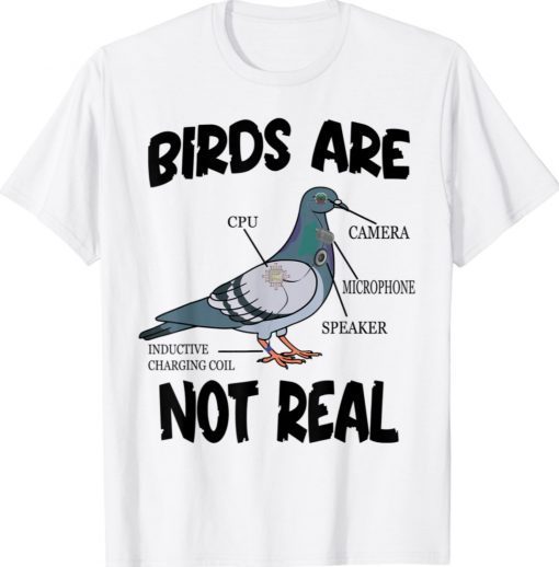 Birds Are Not Real Bird Spies Conspiracy Theory Birds Shirt