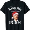 Santa Joe Biden Kiss Me I'm Pretending To Be Irish Funny Shirt