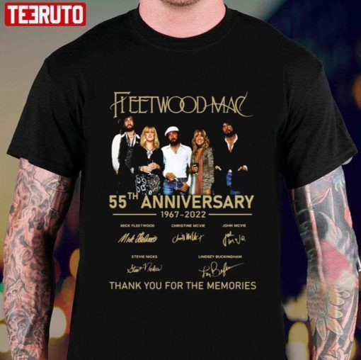 Fleetwood Mac 55th Anniversary 1967 2022 Signatures Shirt