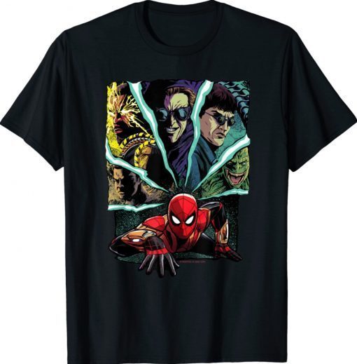 Spider Man No Way Home Spider-Man and Foes Shirt