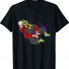 Santa strangles monster holiday Jiu jitsu martial arts mma shirt