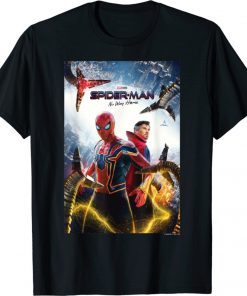 Spider Man No Way Home Group Shot Face Off Poster Shirt