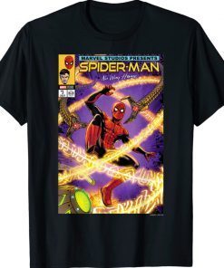 Spider Man No Way Home Battle Comic Cover Shirt