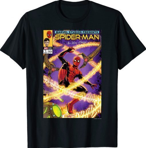 Spider Man No Way Home Battle Comic Cover Shirt