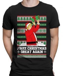 2022 Makes Christmas Great Again Xmas Donald Trump President Ugly T-Shirt