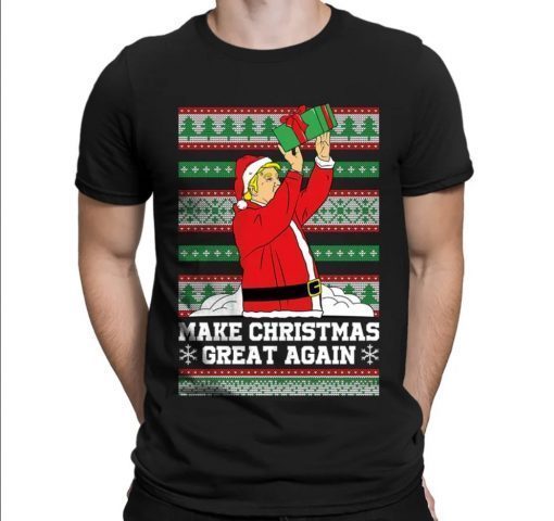 2022 Makes Christmas Great Again Xmas Donald Trump President Ugly T-Shirt