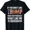 If You Don't Like Trump Then You Probably Won't Like Me Shirt