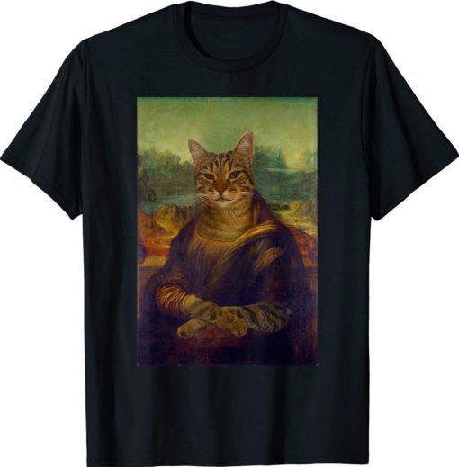 Meowing Lisa Funny Cat Shirt