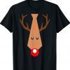MY CHRISTMAS TIE Pajama Shirt Xmas Funny Reindeer Shirt