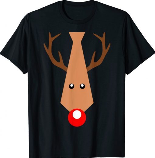 MY CHRISTMAS TIE Pajama Shirt Xmas Funny Reindeer Shirt