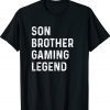 Son Brother Gaming Legend Christmas Gaming Shirt
