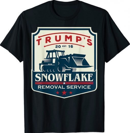 Trump's Snowflake Removal Service Funny Donald Trump 2020 Shirt