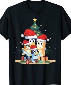 Blue Bluey Dad Mom Family Christmas For My Life Gifts Shirt