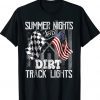 Summer Nights And Dirt Track Lights Sprint Car Racing Shirt