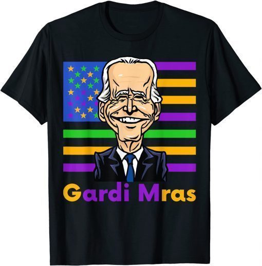 Biden Liberal US Flag Mardi Gras Carnival Parading 2022 T-Shirt