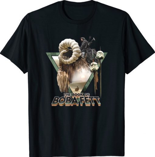 Star Wars The Book Of Boba Fett Bantha Riding Triangle Fill Shirt