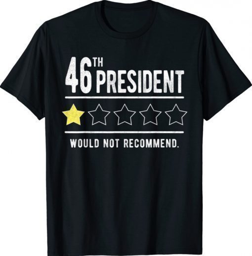 Anti Biden 46th President One Star Review Shirt