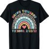 February 2nd 2022 2-22-22 School Rainbow Happy Twosday 2022 Shirt