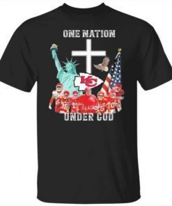 Kansas City Chief one nation under god signatures shirt