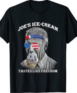 Joe's Ice-Cream Funny 4th Of July Biden Taste of Freedom Shirt