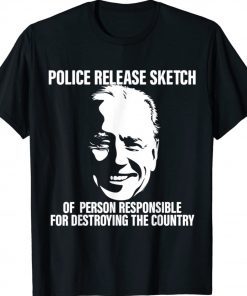 Police Release Sketch Of Person Responsible For Destroying Shirt