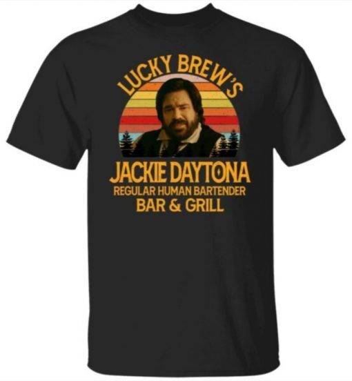 Lucky Brew’s Jackie Daytona Regular Human Bartender Shirt