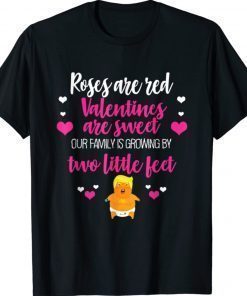 I Love Trump Valentine's Day Red Heart Conservative Shirt