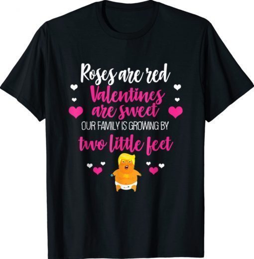 I Love Trump Valentine's Day Red Heart Conservative Shirt