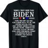 Things I Trust More Than Biden Funny Shirt