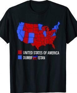 United States America Dumbf Istan America Maps Anti Biden Shirt