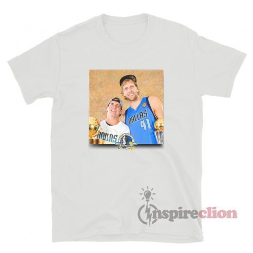 Dallas Mavericks Mitchell & Ness Dirk & Mark Championship Shirt
