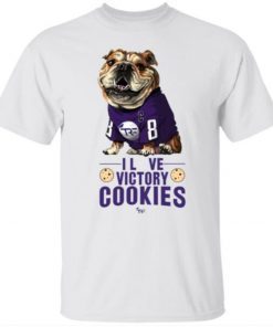 The Bulldog I love victory cookies shirt