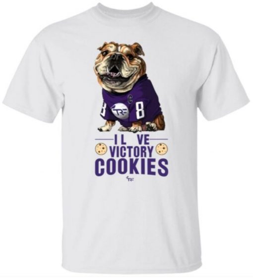 The Bulldog I love victory cookies shirt