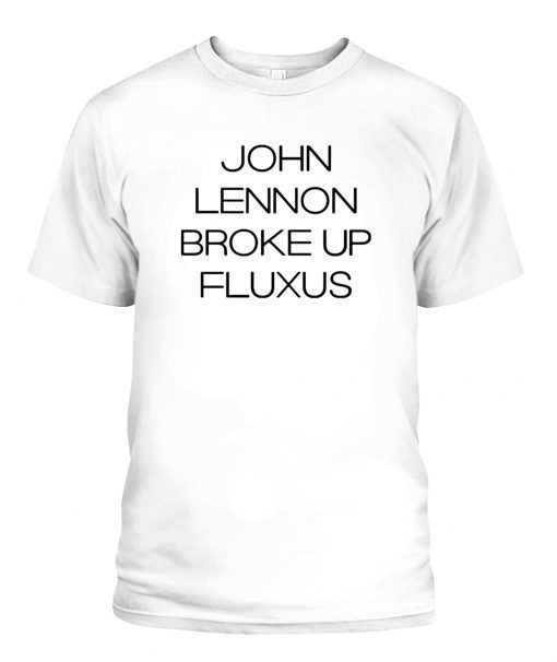 JOHN LENNON BROKE UP FLUXUS SHIRT