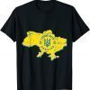 Classic I Stand With Ukraine Ukrainian Map Shirts