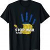 2022 I Stand With Ukraine Pray For Ukraine Support Ukraine flag TShirt