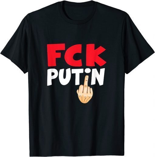 I Stand With Ukraine Puck Futin Free Ukraine Ukrainian TShirt