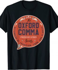 The Oxford Comma Preservation Society Team Oxford Vintage 2022 T-Shirt