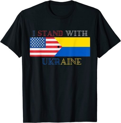 Ukrainian Lover I stand with Ukraine flag Official T-Shirt