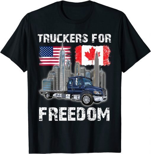 TShirt America And Canada Freedom Convoy 2022 Trucker